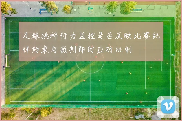 足球挑衅行为监控是否反映比赛纪律约束与裁判即时应对机制